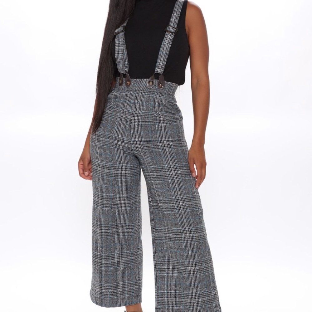 Keep it Class Overall Plaid Pants